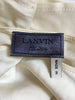 Lanvin White Silk Asymmetrical T-Shirt