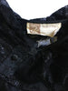 Vintage Black Italian Made Lurex Floral Lace Button-Up Blouse