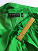 Vionnet Green Side Drape Dress with Metal Detail