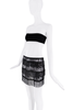 Dolce & Gabbana Black Embroidered Sheer Lace Fringe Skirt