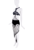 Parmis Katouzian Black Knit Wire Cut Out Halter Dress