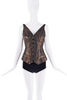 Jean Paul Gaultier Brown Metallic Corset Top