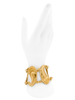 Leonard Paris Gold Paisley Two Chain Linked Toggle Clasp Bracelet