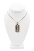 Jean Paul Gaultier Silver Pavé Crystal Razor Logo Pendant Chain Necklace