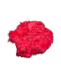 Vintage Hot Pink Salmon Faux Fur Shaggy Cropped Jacket