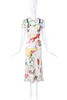 Christian Dior by John Galliano Multi Color Print Dress Spring 2001
