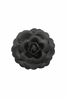 Vintage Black Leather Small Flower Broach Accessory