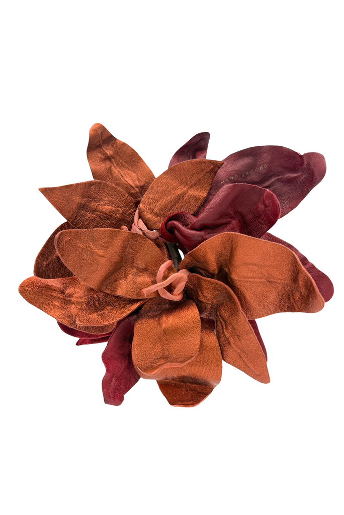 Marc Jacobs Red Maroon Orange Flower Broach Accessory
