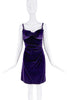 Vivienne Westwood Purple Velvet Bow Corset Dress