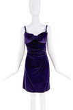 Vivienne Westwood Purple Velvet Bow Corset Dress