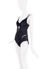 Honey Bridgette Black Lace Up Cut Out One Piece Swimsuit
