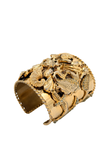 Poggi Paris Gold Pavé Crystal Embellished Fish Anchor Cuff Bracelet