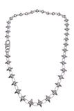 Cruize "Philippe" Silver Spike and Chain Necklace