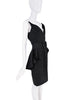 Thierry Mugler Black Vampire Peplum Belt Bustier Corset Dress