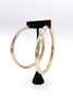 Vintage Gold Oversized Round Hoop Earrings