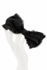 Vintage Black Chiffon Bow Broach Accessory