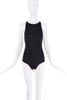 Gucci Black G Pavé Crystal Logo Shoulder Strap Bodysuit