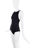 Gucci Black G Pavé Crystal Logo Shoulder Strap Bodysuit