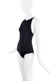 Gucci Black G Pavé Crystal Logo Shoulder Strap Bodysuit