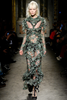 Francesca Scognamiglio Green Mesh Embroidered Gown AW 2016