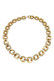 Vintage Gold Oversize Square Link Chain Necklace