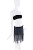 Koji Nihommatsu Black Crocheted Knit Lace Shredded Skirt P/E 2009