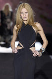 Roberto Cavalli Black Cut Out Drop Waist Gown 2000