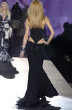 Roberto Cavalli Black Cut Out Drop Waist Gown 2000
