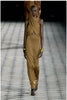 Saint Laurent Green Brown Hooded Gown Runway S/S 2023