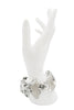 Monies Clear Lucite Geometric Shape Link Bracelet