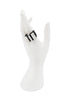 Balmain Black Resin Clear Rhinestone Crystal Geometric Cocktail Ring