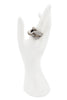 Vintage Silver Pavé Crystal Twisted Loop Link Ring