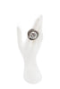 Vintage Silver Crystal Rhinestone Oversized Cocktail Ring