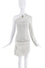 Dolce & Gabbana White Black Pinstripe Corset Top SS2003