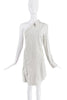 Dolce & Gabbana White Black Pinstripe Asymmetric Button Down Shirt SS2003