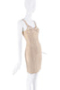 Burberry Tan Beige Mesh Boning Bustier Corset Bodycon Dress (Copy)
