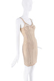 Burberry Tan Beige Mesh Boning Bustier Corset Bodycon Dress (Copy)
