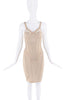 Burberry Tan Beige Mesh Boning Bustier Corset Bodycon Dress (Copy)