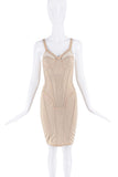 Burberry Tan Beige Mesh Boning Bustier Corset Bodycon Dress (Copy)