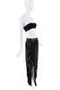 Vivienne Westwood Silk Satin Ruched Slit Maxi Skirt
