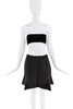 Vivienne Westwood Black Structural Pleated Pointed Slit Skirt