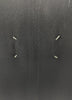 Maison Margiela Black Long Satin Dress Gown with Circle Shoulder Details Lay Flat 1998