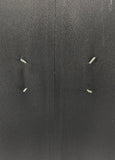 Maison Margiela Black Long Satin Dress Gown with Circle Shoulder Details Lay Flat 1998