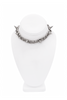 Vitaly Silver Spike Chain Choker Necklace