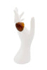 Vintage Brown Lucite Chunky Statement Ring