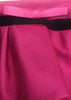 Emanuel Ungaro Black with a Pink Satin Ruffle Cocktail Dress