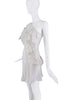 Re:Muse White Sheer Ruffle Lace Halter Slip Dress