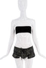 Tom Ford Black Patent Lace Zipper Pockets Micro Mini Shorts