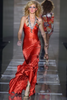 Roberto Cavalli Salmon Pink Silk Slip Dress Gown Runway Spring 2004