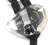 Monies Lucite  Crystal Geometric Statement Necklace